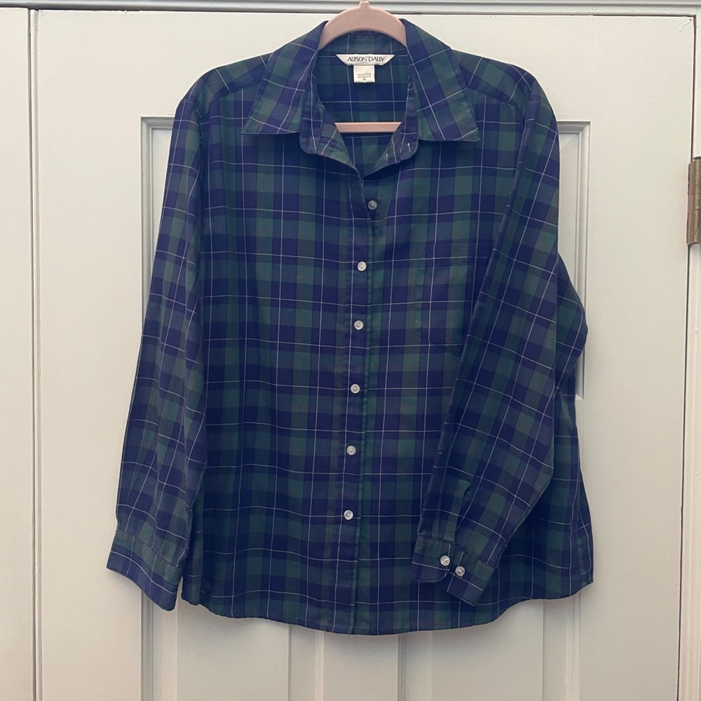 Classic Alison Daley Black Watch Cotton Shirt 16